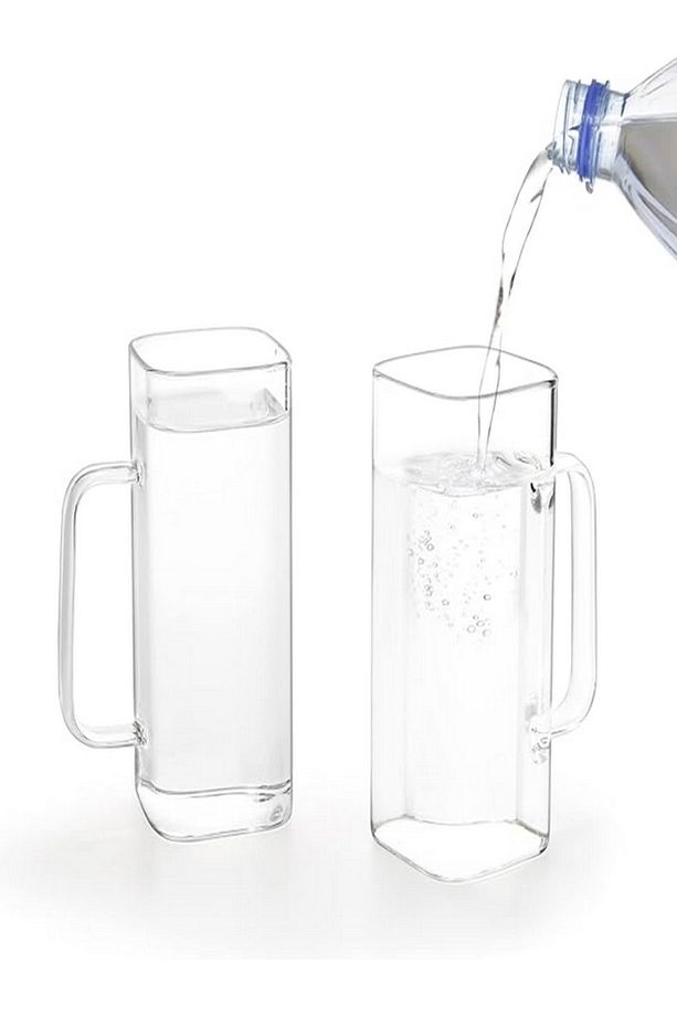 Yeni Stil  Kulplu Kare Cam  Kupa Nescafe, Latte, Kahve - 200 ml (2 Adet) - 4