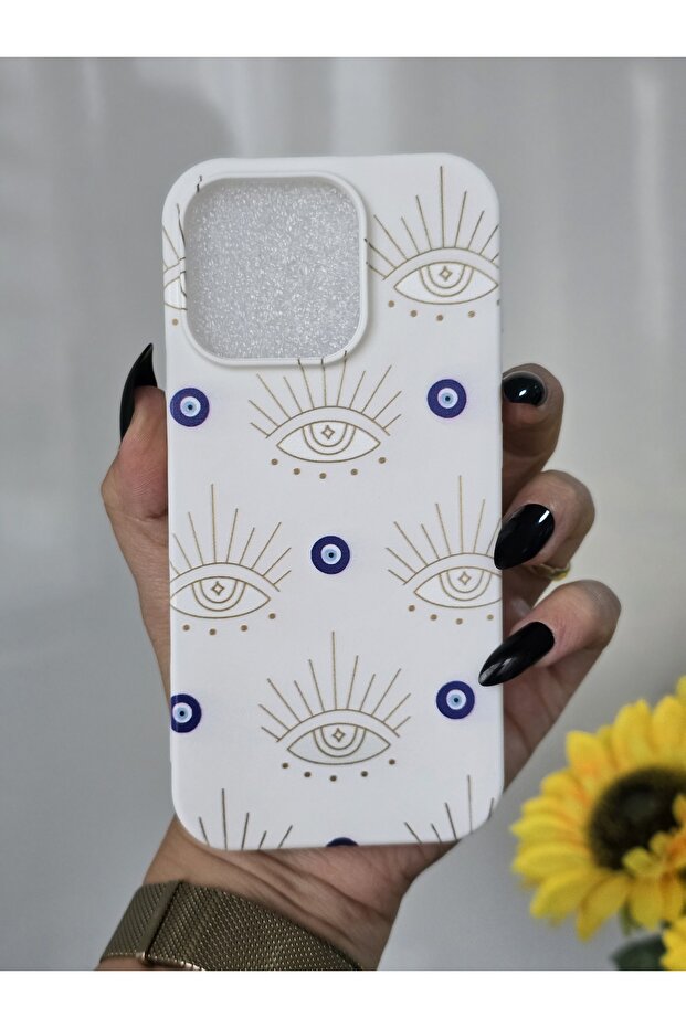 حافظة مطبوعة على شكل عين الشر متوافقة مع هاتف Iphone 16 PRO - 1