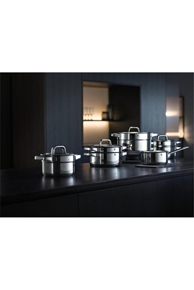 Compact Cousine İndüksiyon Tabanlı 9 Parça Çelik Tencere Seti - 8