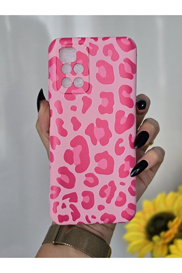 حافظة إطلاق الفهد المخملية الداخلية المتوافقة مع هاتف Xiaomi Redmi 10 2022 - 1