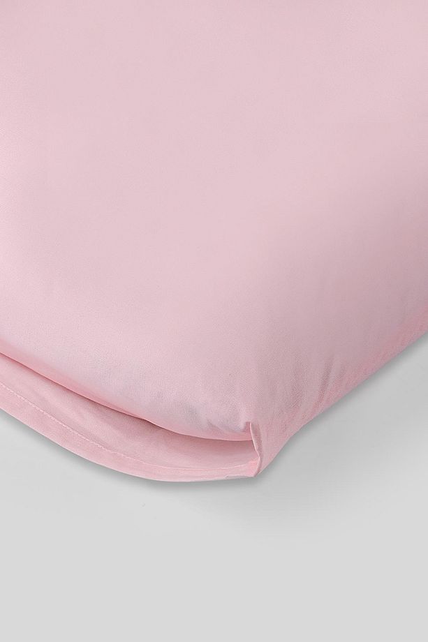 Plain 2'li Pamuklu Yastık Kılıfı 50X70 Cm - Pudra - 3