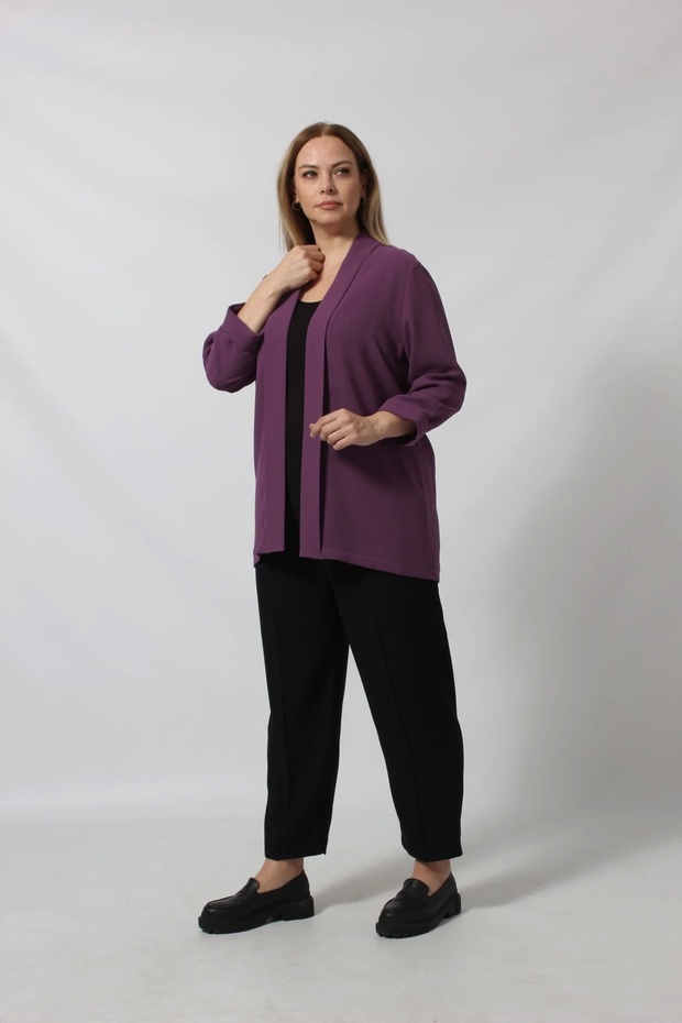 Büyük Beden Blazer Ceket - 1