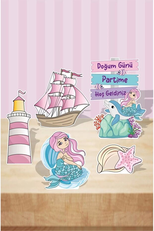 Mermaid Pedestal Board Set (DESK TOP) ** Thick Paper