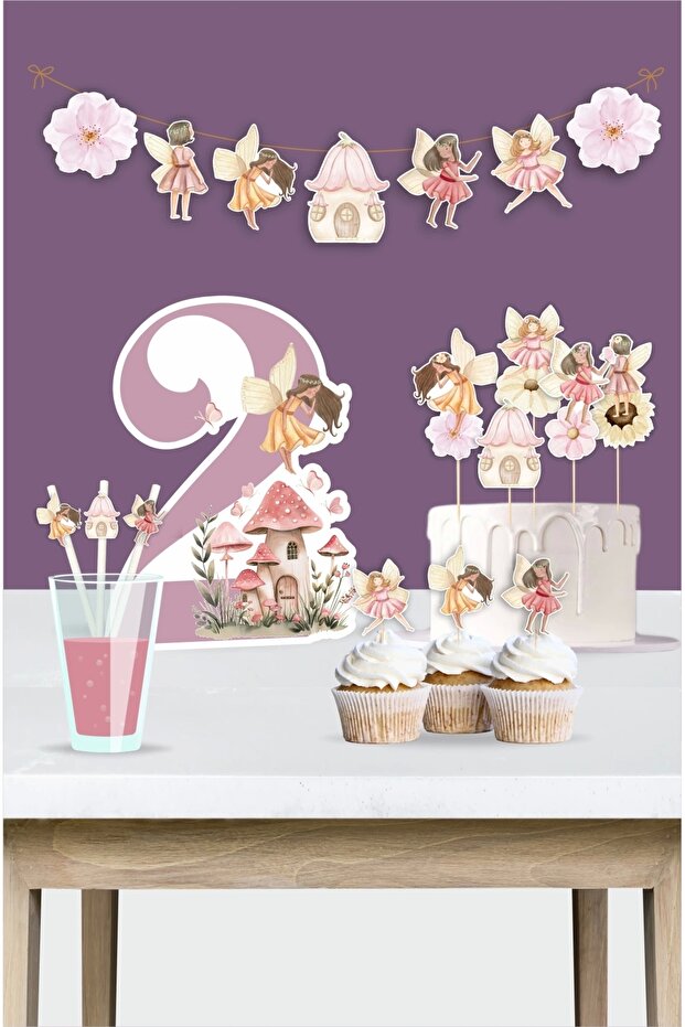 Fairy Girl Theme 2 Year Old Birthday Set