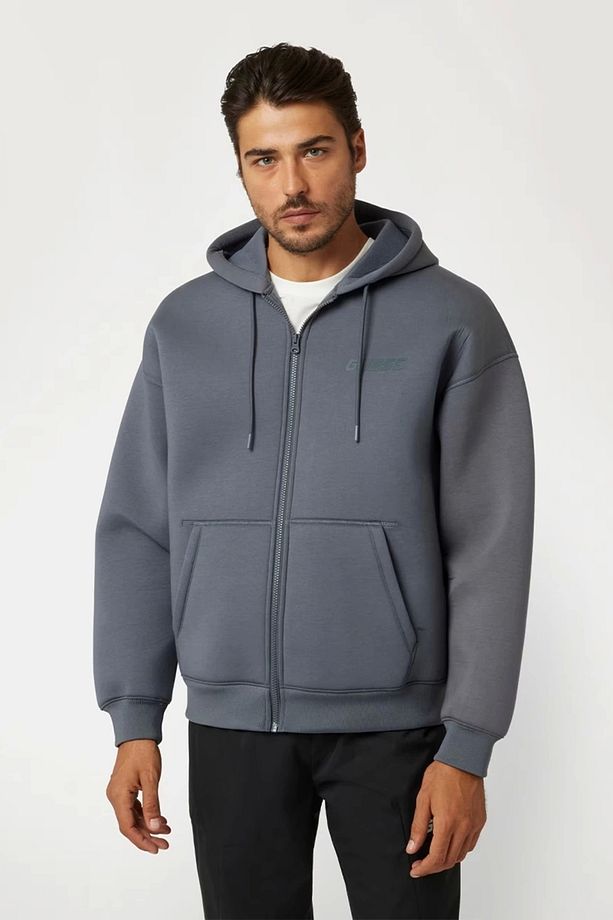Imaı Hoodıe Zıpped S Erkek Gri Ceket Z4bq08fl044-g9d2 - 3