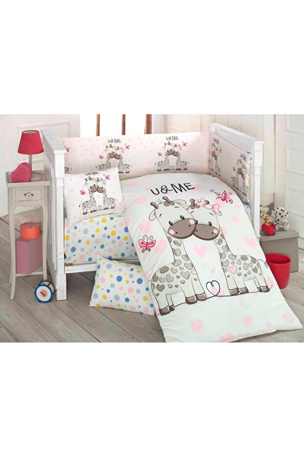 Baby Sleeping Set 8 Pieces Ranforce 100% Cotton /Sweet