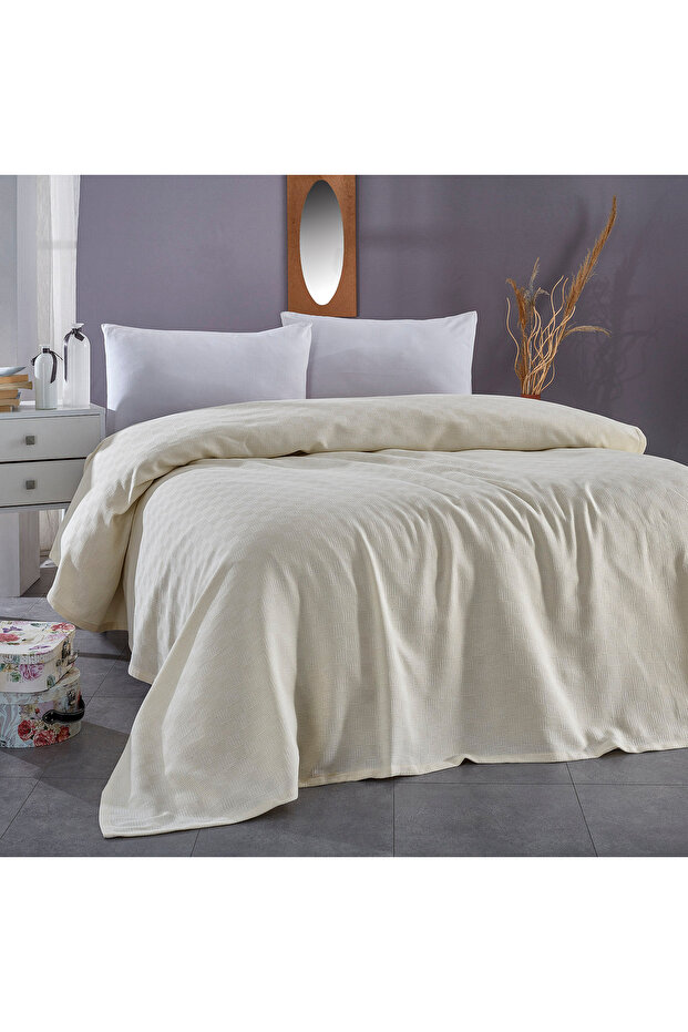 Double Multi-Purpose 100% Cotton Pique 200X230 cm