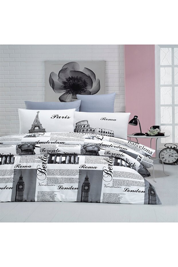 Single Ranforce Duvet Cover Set (CITY)