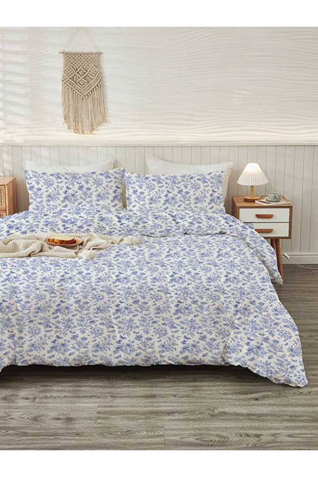 طقم غطاء لحاف مزدوج منقوش حديث مقاس 200 × 220 سم مكون من قطعتين مقاس 50 × 70 سم