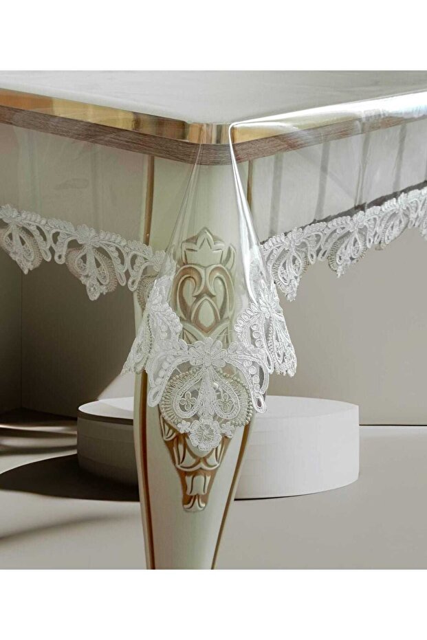 Transparent French Guipure Daily and Dowry Table Cloth