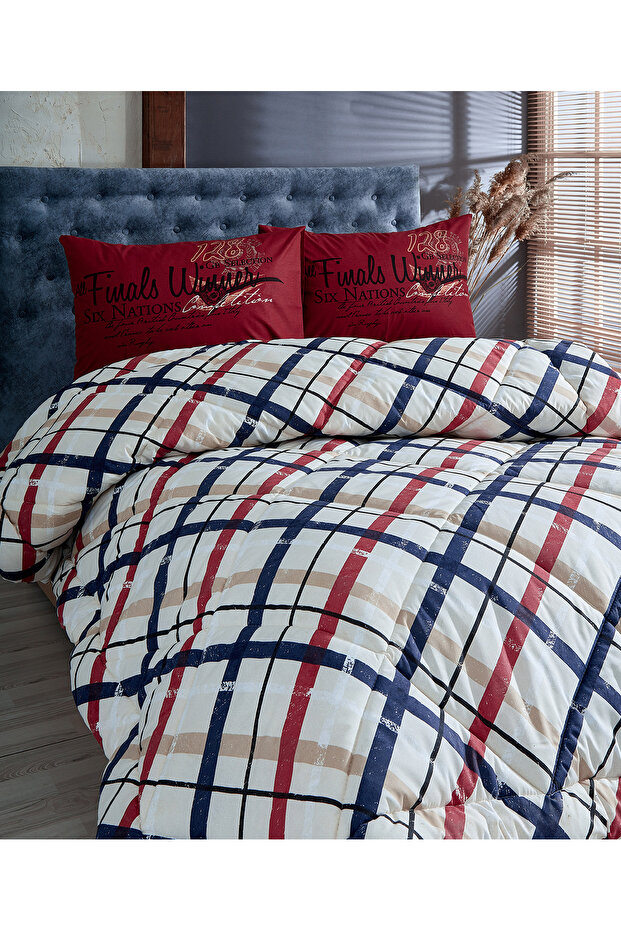 Double Printed Cotton Silicone Quilt Pillow / P1
