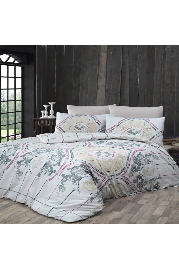 Single Ranforce Duvet Cover Set (CARİANA GRAY)