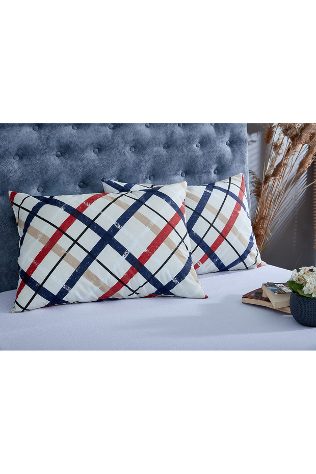 Printed Cotton Silicone Pillow 800 gr 50x70 Cm (1 PC)