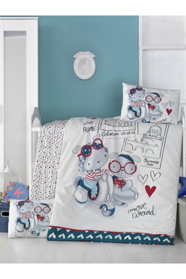 Baby Duvet Cover Set 100% Cotton (VİCTORIA)