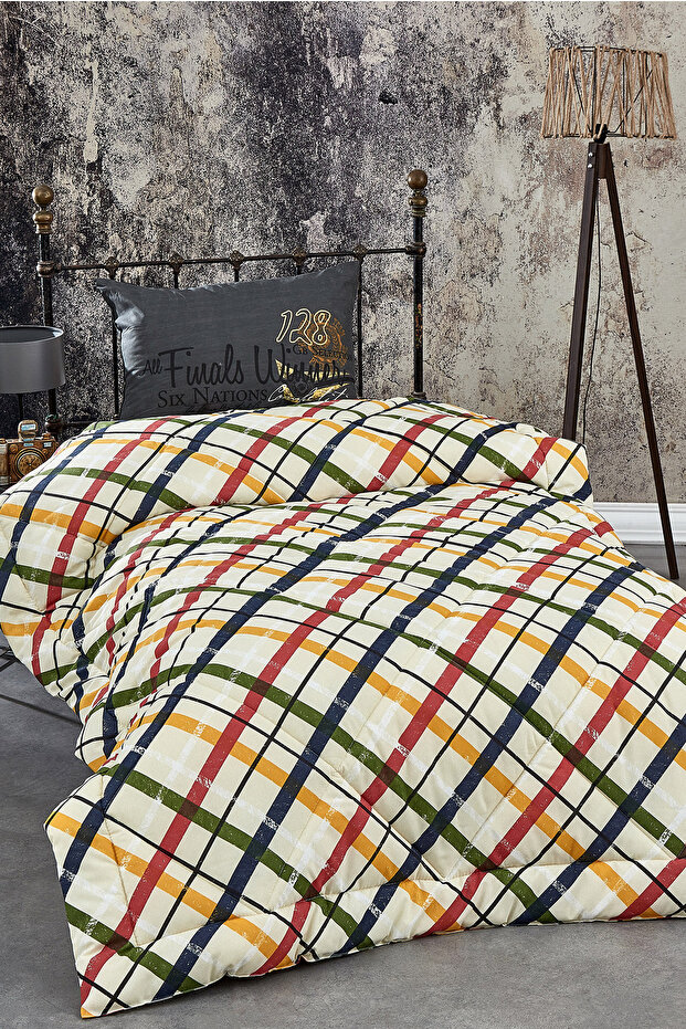 Single Printed Cotton Silicone Quilt Pillow / P20