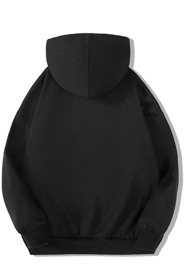 Hanorac unisex pentru copii Basic Elements, negru - 2