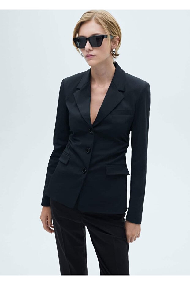 Bedene oturan blazer ceket - 1