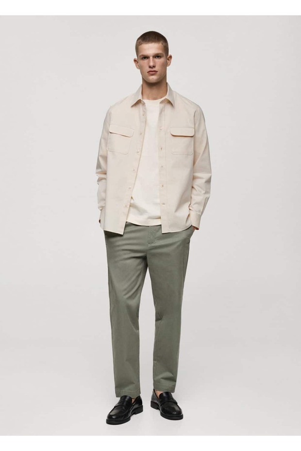 Cepli pamuklu gömlek ceket - 2