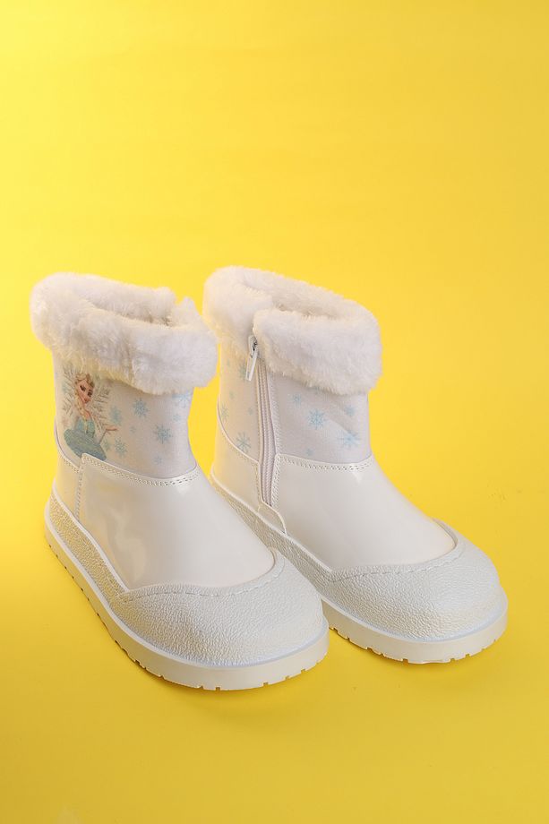 Unisex Sıcak Tutan Astarlı Chunky Kaymaz ve Rahat Taban  Çocuk Kışlık Bot Kışlık Çocuk Bot - 5