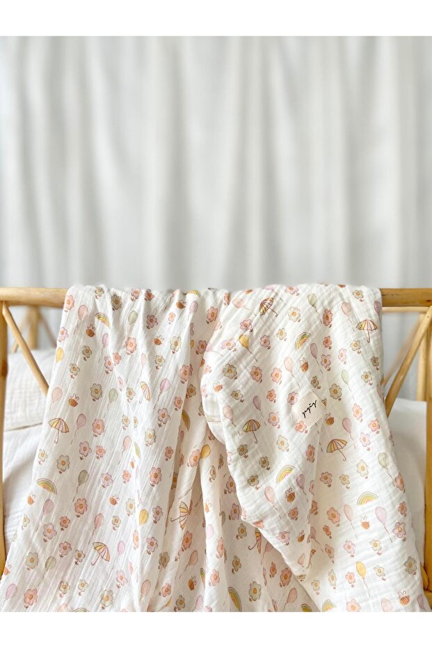 Soft Doodle Müslin Örtü - 1