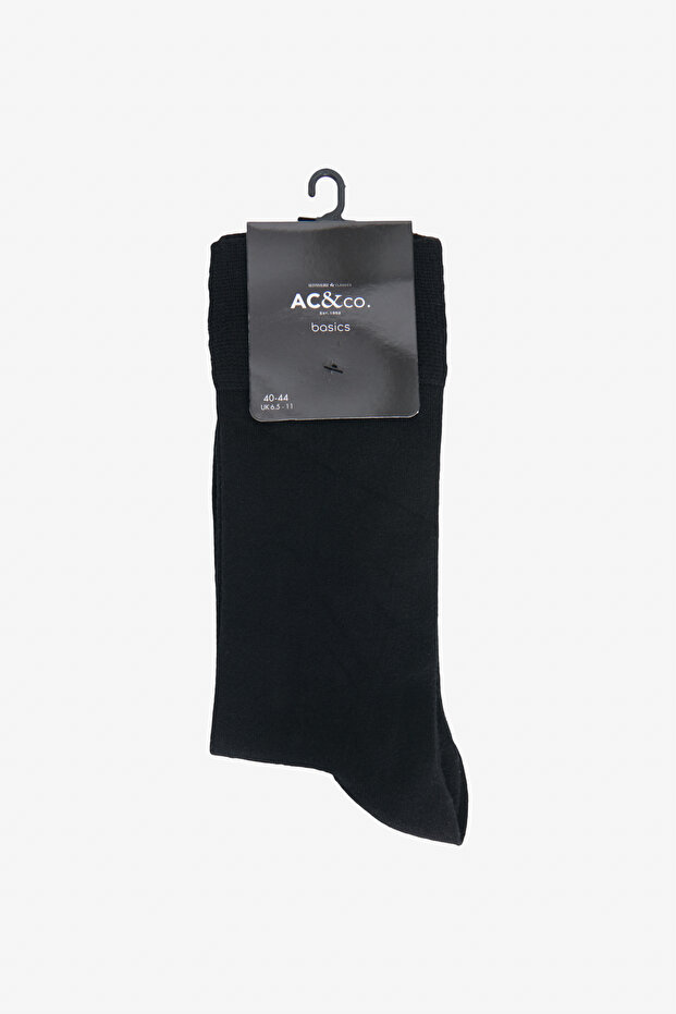 Men's Black Bamboo Single Socks