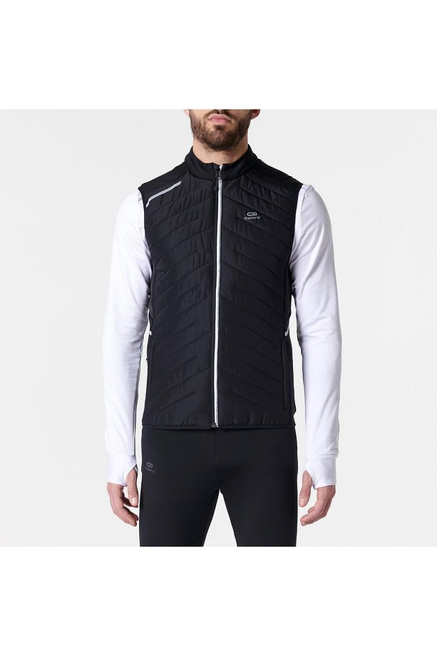 Kiprun Erkek Koşu Yeleği - Siyah - Kiprun Run 500 Warm - 1