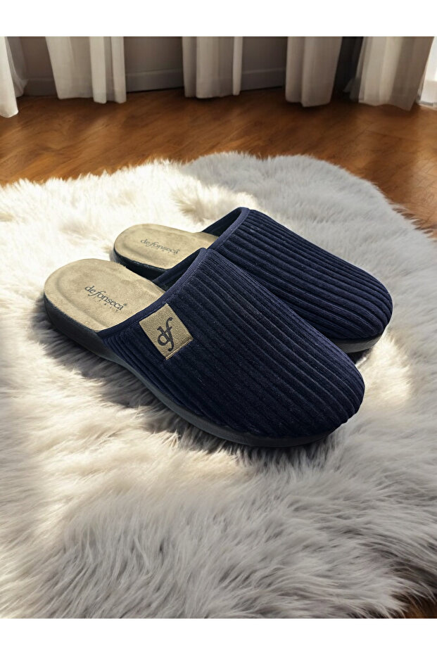 Fabric Winter Bella Embroidered Seasonal Men's Home Slippers Dowry Bundle Set