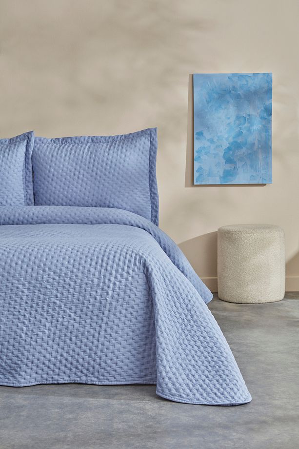 Breeze Soft Tek Kişilik Yatak Örtüsü İndigo - 2
