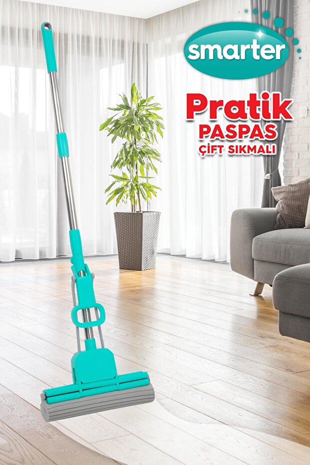 Çift Sıkmalı Pratik Paspas Mop - 1