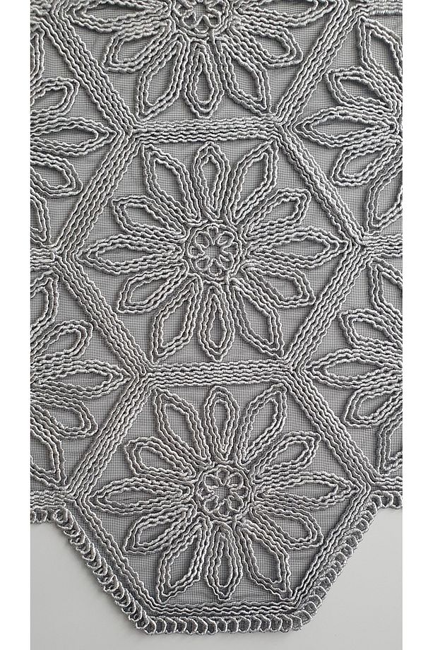 Anglez Kordon Simli Altıköşe Runner(38×130cm) - 5