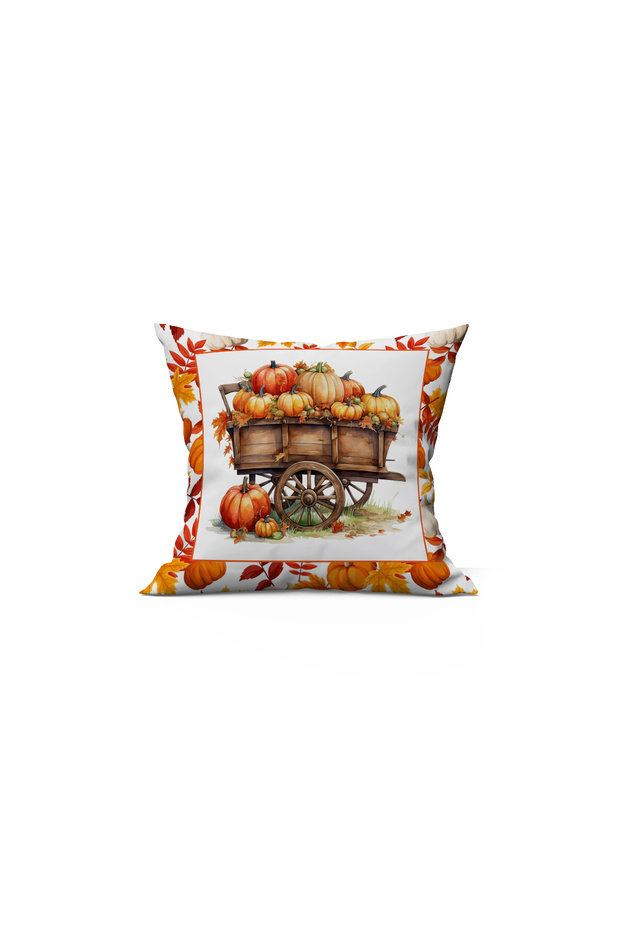 Autumn Themed 43X43 Velvet Cushion Cover