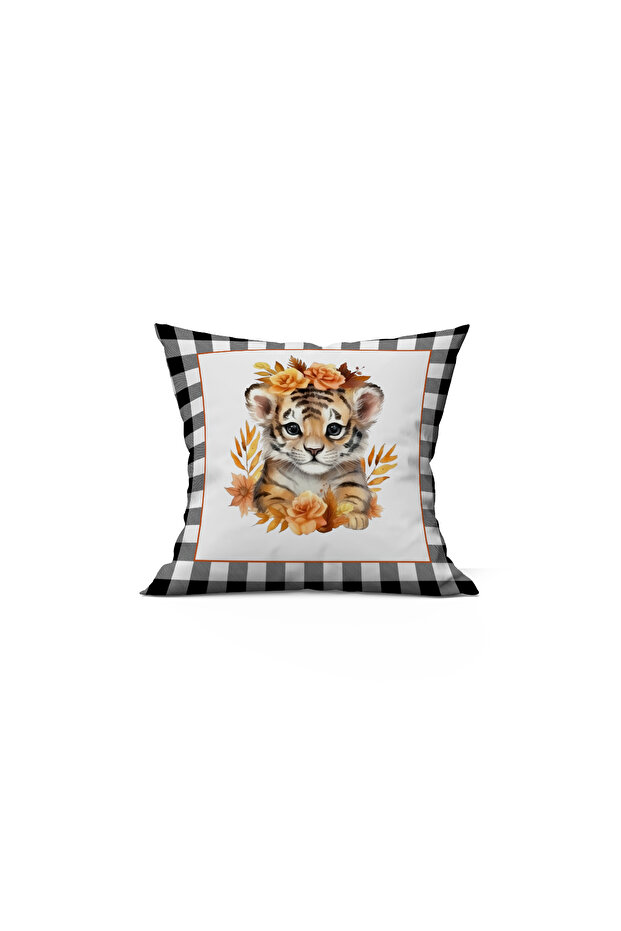 Autumn Themed 43X43 Velvet Cushion Cover