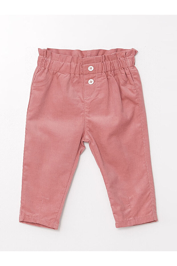Lcw Baby Elastic Waist Basic Baby Girl Pants (W4)