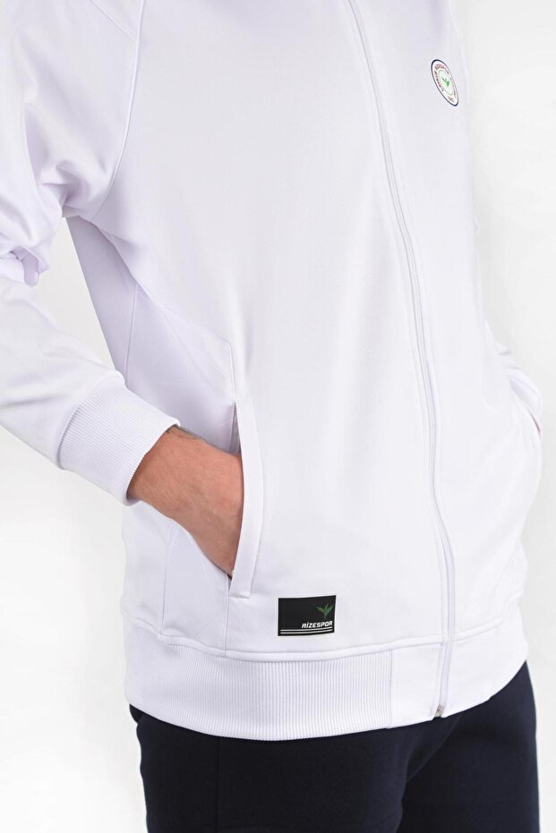 BEYAZ DİK YAKA SWEATSHIRT - 2