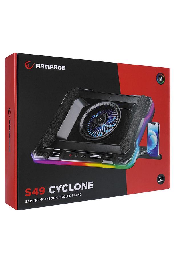 Cyclone S49 RGB Fanlı 14"-19'' LED Ekranlı Notebook Soğutucu - 7