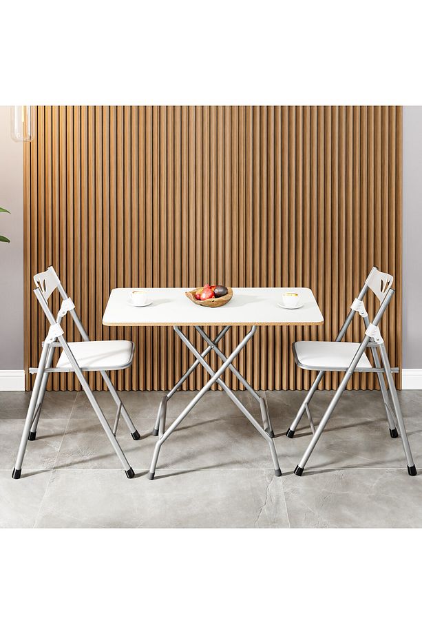 Katlanır Mutfak Masa ve 2 Adet Sandalye Takımı 50x80 - 1