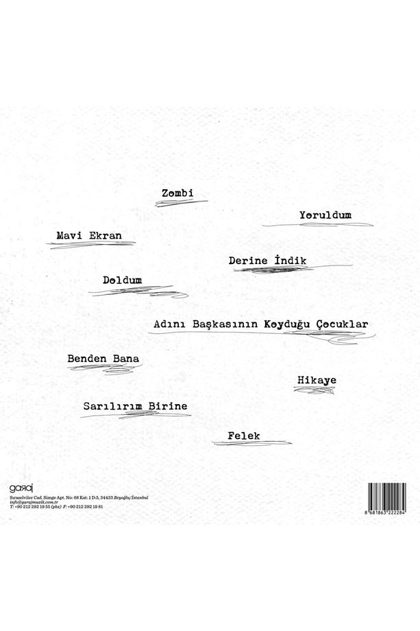 Adamlar - Dünya Günlükleri (plak) - 2