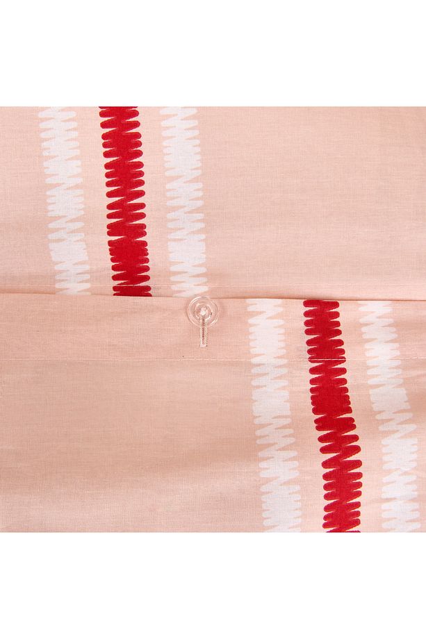Soft Strisce Çift Kişilik Nevresim Takımı - Taş / Kiremit - 3