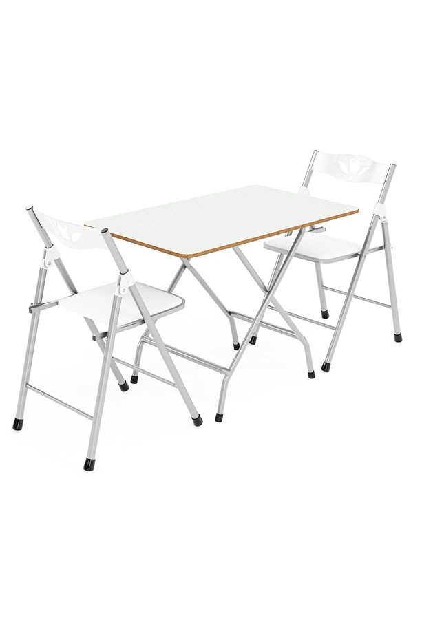 Katlanır Mutfak Masa ve 2 Adet Sandalye Takımı 50x80 - 4