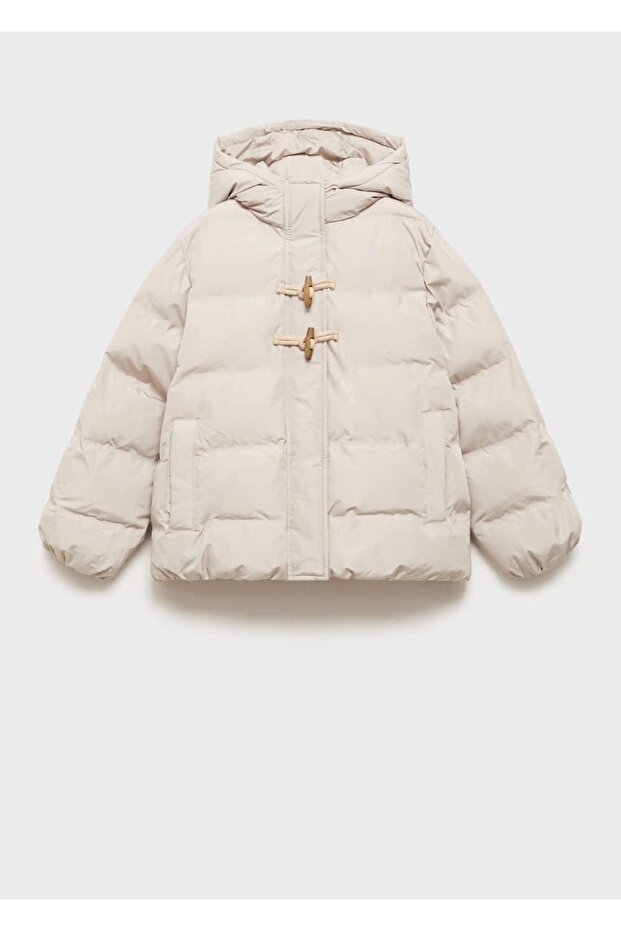 Kapüşonlu kapitone anorak - 3