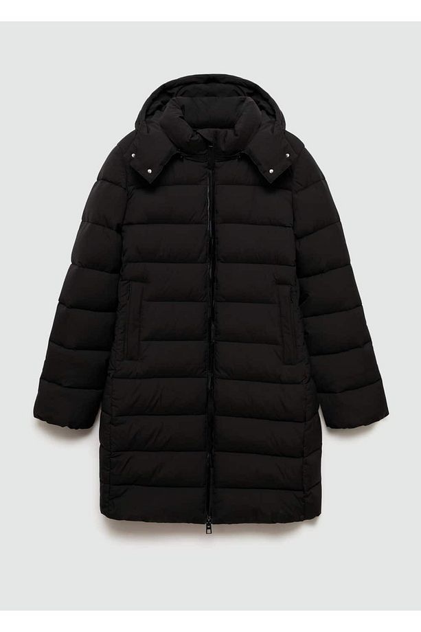 Kapüşonlu kapitone anorak - 3