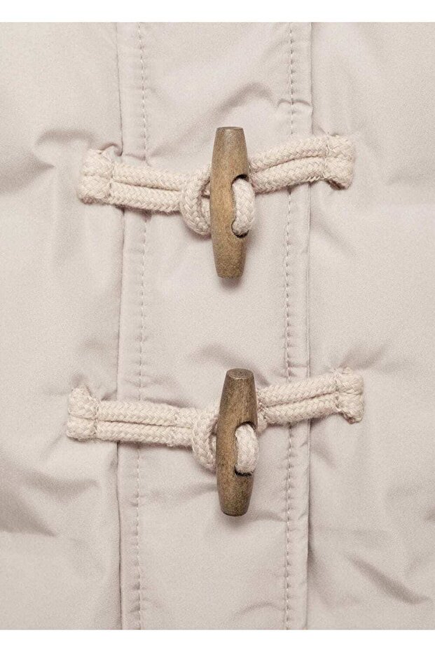 Kapüşonlu kapitone anorak - 6