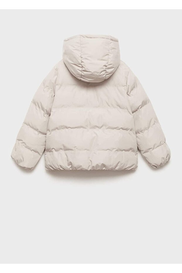 Kapüşonlu kapitone anorak - 4