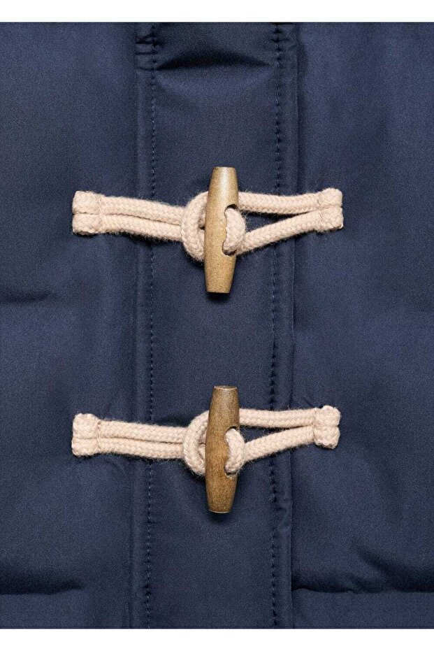 Kapüşonlu kapitone anorak - 3