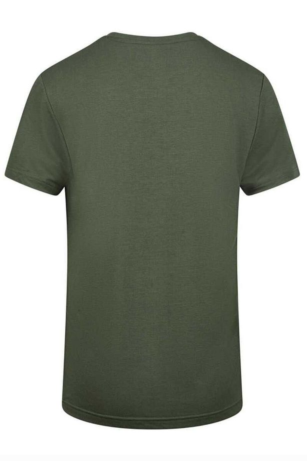 Viloft Sıfır Yaka Haki Erkek T-shirt - 4