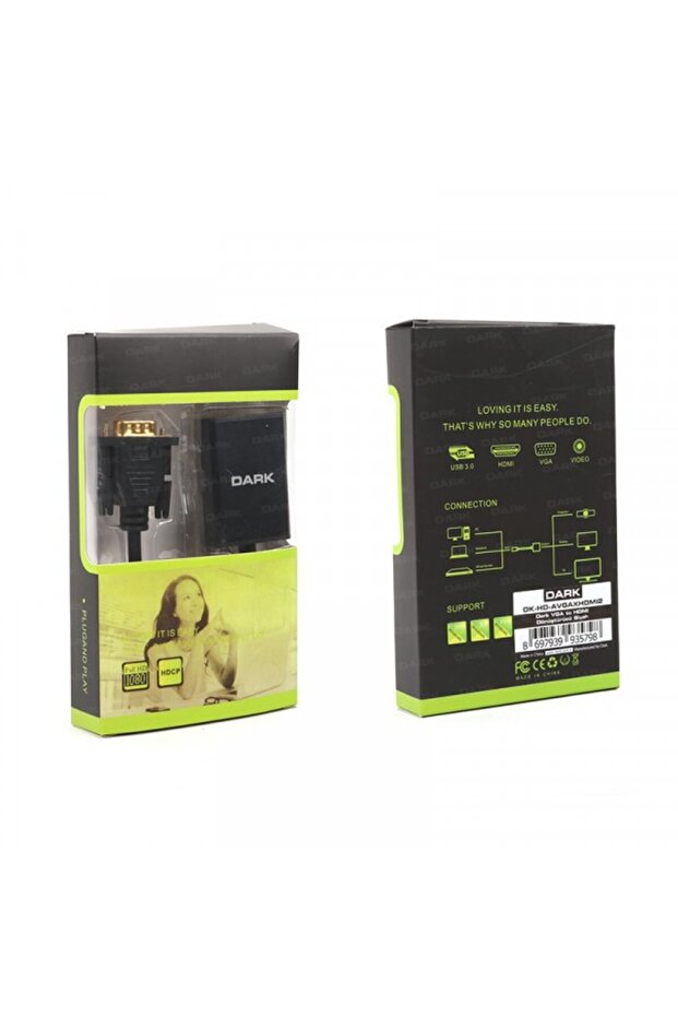 Drk-776 dark avgaxhdmi2 vga-hdmi converter with audio