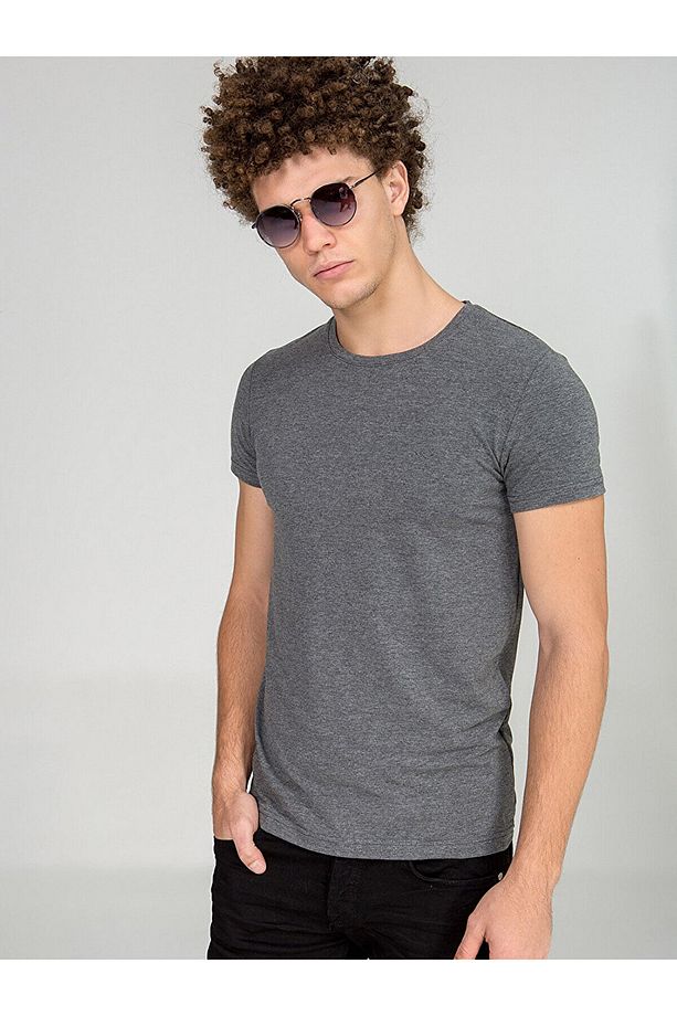 Erkek ANTRASİT T-SHIRT  012188433661340000 - 1