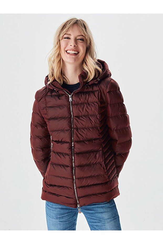 Şişme Kırmızı Mont - 1