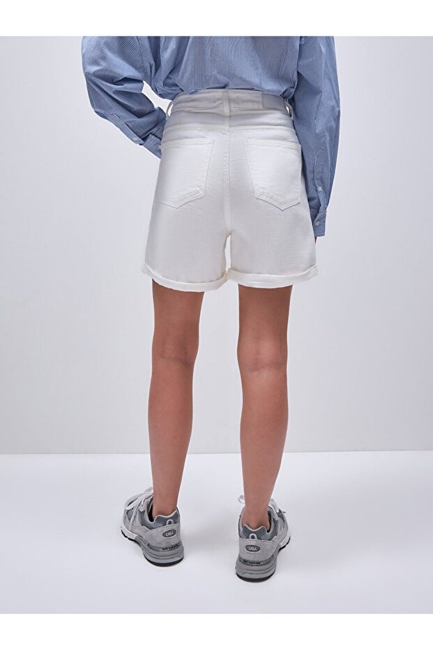 Belında Mom Jean Şort - 3