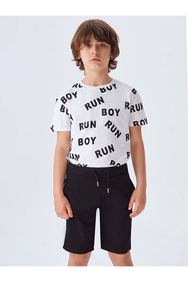 شورت أسود مع جيوب - 2